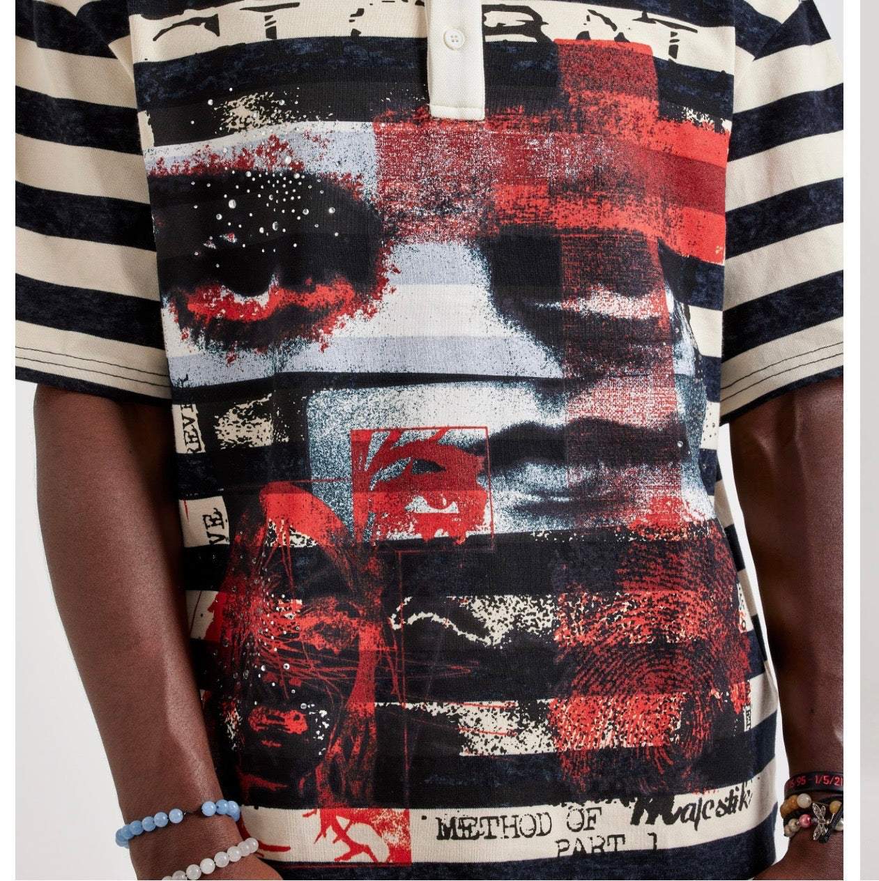 MAJESTIC Men’s polo style shirt with zipper