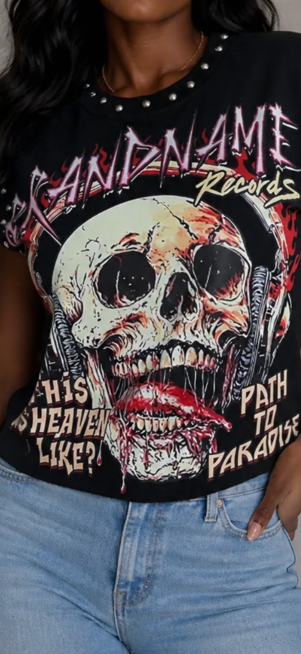 Short sleeve muscle graphic T-shirt