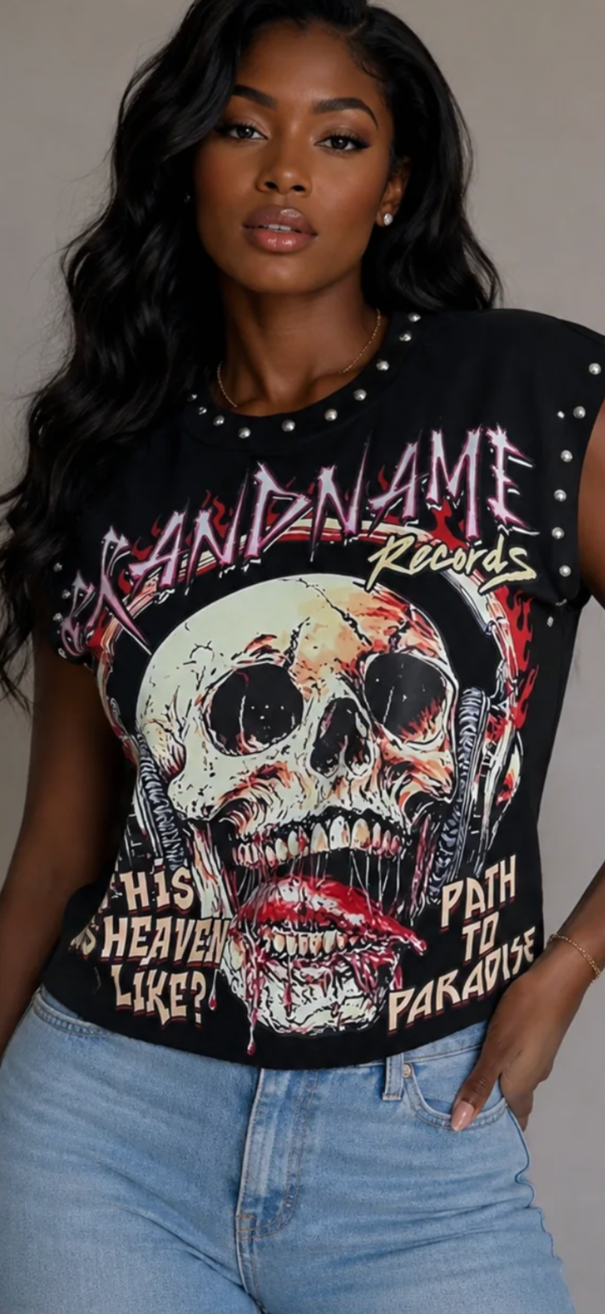 Short sleeve muscle graphic T-shirt